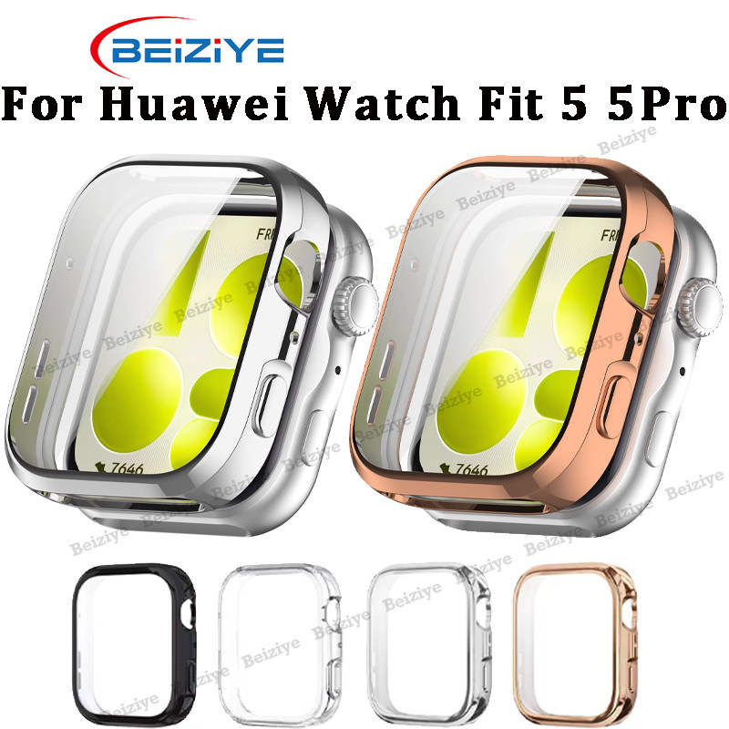 TPU กรณีเกราะป้องกันสําหรับ Huawei Watch Fit 5 ป้องกันหน้าจอสําหรับ Huawei Watch Fit 5 Pro ฝาครอบ SHELL