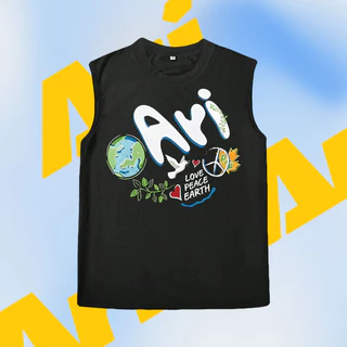 Ari Football เสื้อกั๊กคอกลมพิมพ์ลายคอตตอน Men Tank S-3xl