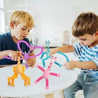 JoyToys ของเล่นเด็ก แบบยืดหดได้ ของเล่นบีบอัดรูปยีราฟ