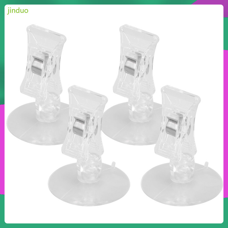 4 ชิ้น Fish Guppy Clip Veggie Aquarium Cup ที่วางอาหาร jinduo