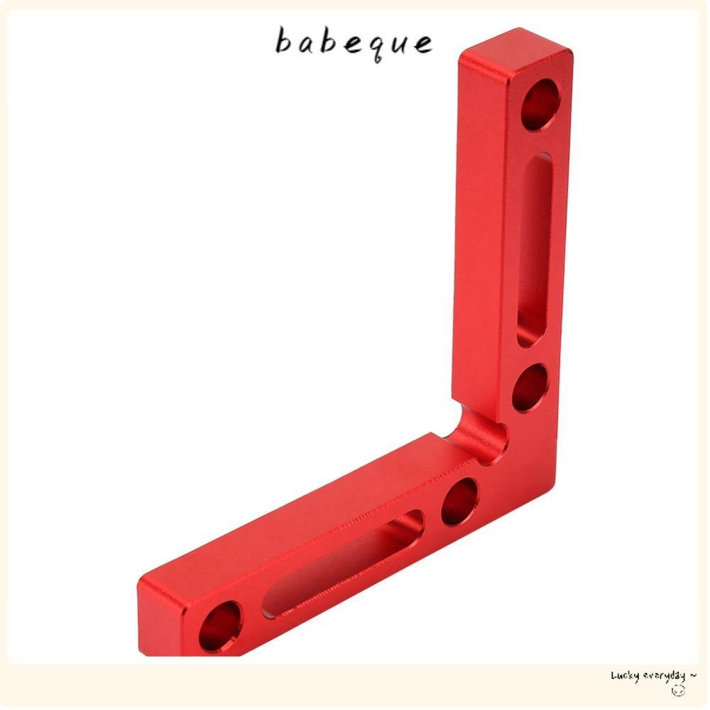 BABEQUE แคลมป์มุมขวา, การออกแบบรูปตัว L สีแดง Anodized 90 องศาตารางตําแหน่ง, 4.7 "x 4.7 "/12x12 ซม. 