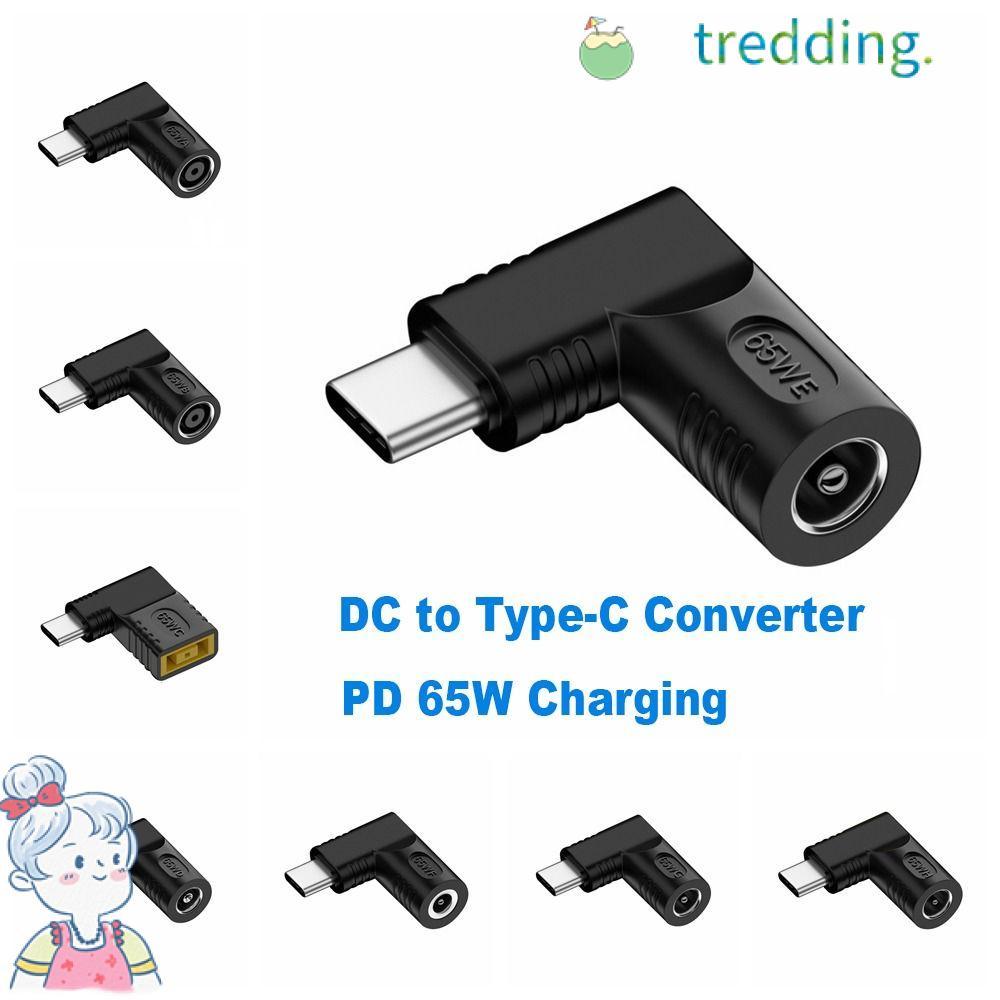 TREDDING491 Power Adapter Professional USB C Connector 5.5X2.5 7.4X0.9 4.5X0.6 มม.PD 65W สําหรับ //