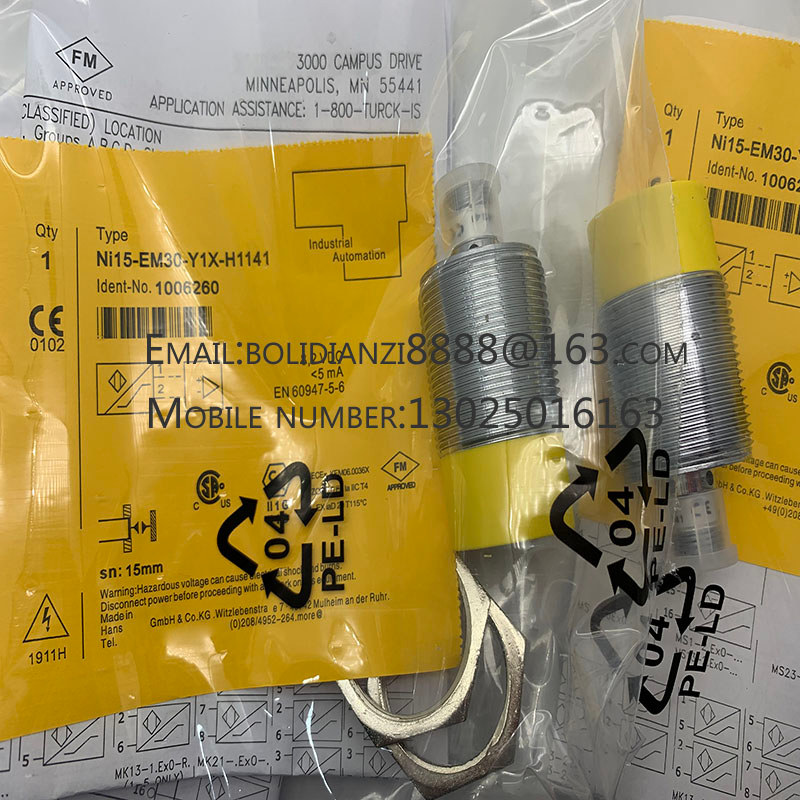 เซ็นเซอร์สวิตช์ความใกล้เคียงใหม่ NI15-EM30D-VP6X S120 NI15-EM30D-VN6X S120 ในสต็อก