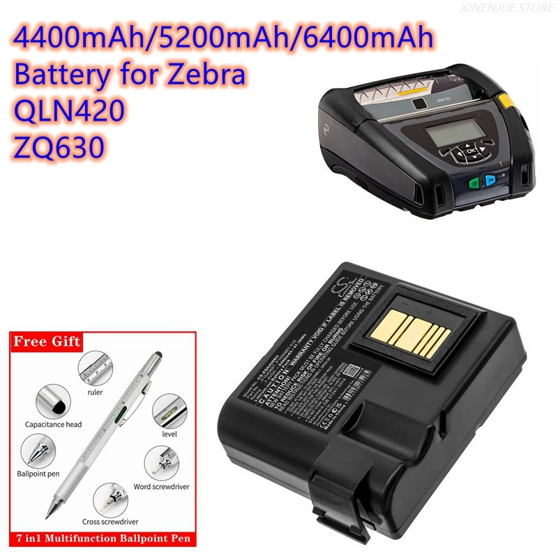 แบตเตอรี่เครื่องพิมพ์แบบพกพา 7.4V/4400mAh/5200mAh/6800mAh P1040687, ป1050667-016, BRY-MPP-68MA1-01 ส
