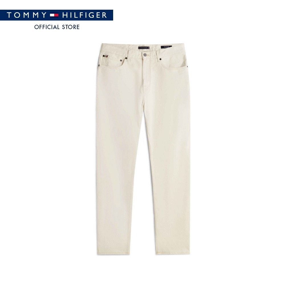 Tommy Hilfiger กางเกง ผู้ชาย รุ่น MW0MW41893 YBL - สีขาว ทรง Relaxed