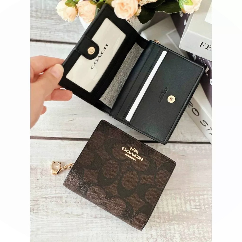 Wallet C3309 C8703 ผู้หญิง กระเป๋าสตางค์ กระเป๋าใส่เหรียญ ปุ่มสแน็ป V1SE35HD