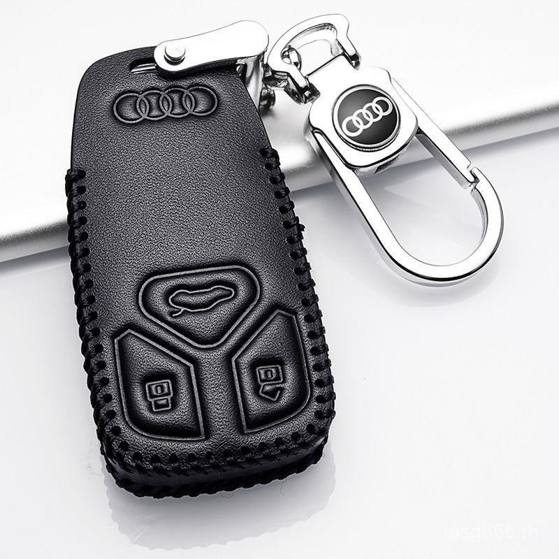 ยอดนิยม 2025 Audi Q5L เคสกุญแจ A4L Q7 A5 หนังแท้ 2025 เคสกุญแจรีโมทคอนโทรลเคสป้องกันหัวเข็มขัดรถ