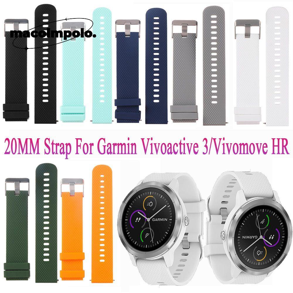 สายรัดข้อมือสายคล้องคอซิลิโคนสําหรับกีฬา Vivoactive 3 / Vivomove HR