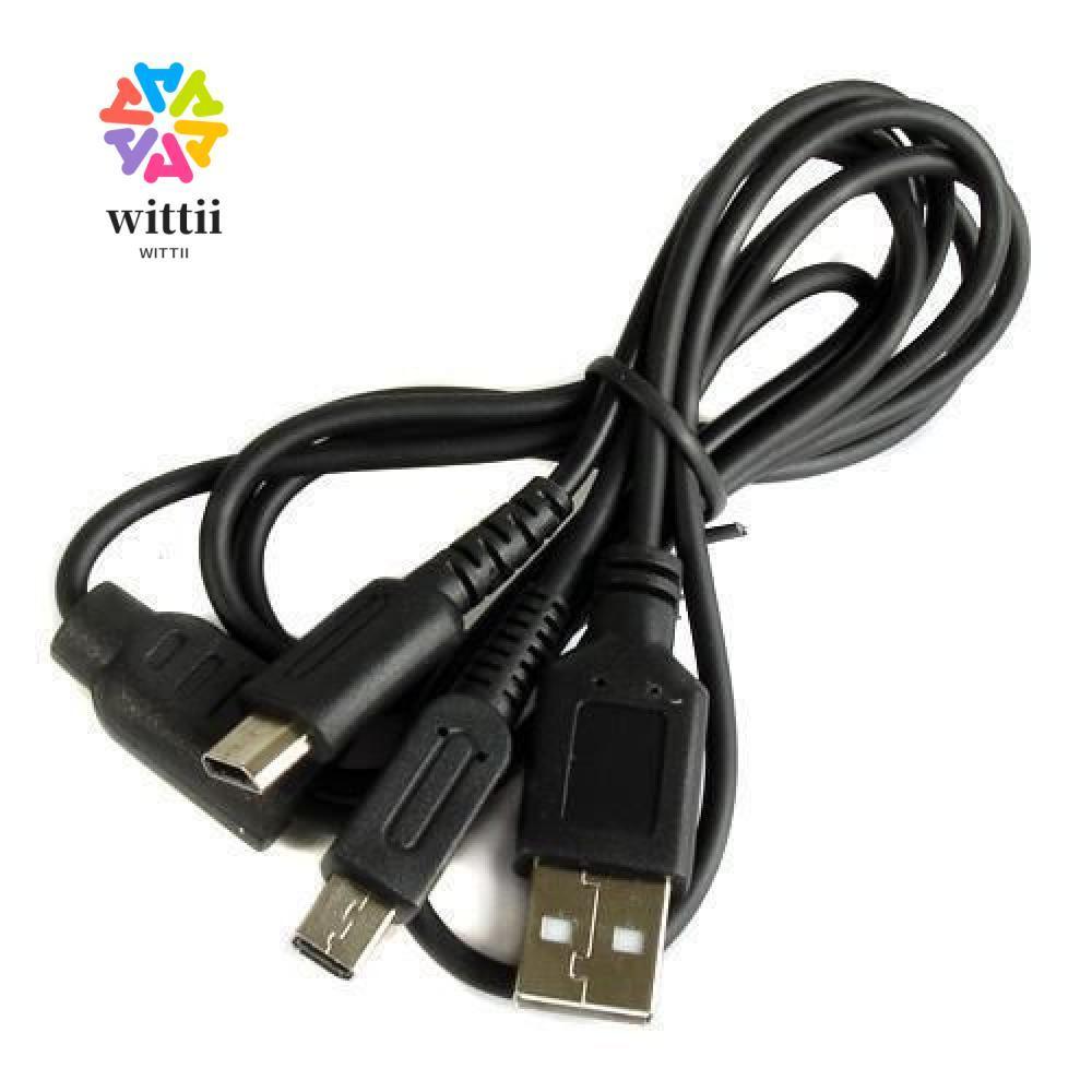 WITTII แบตเตอรี่ USB 2 in 1 ชาร์จเครื่องชาร์จสําหรับ DS NDS Lite NDSL /DSI LL/ XL