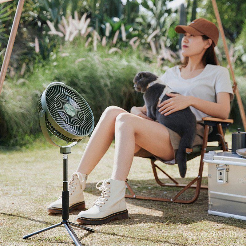 ขาตั้งกล้องขนาดเล็กพัดลมแขวน edon Dengkilling พัดลมเพดานยุง Camping Ya พัดลมกลางแจ้งชาร์จ Love พัดลม