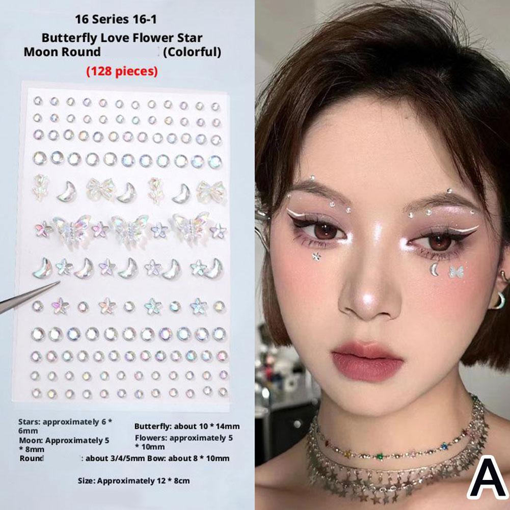3d Butterfly Love Flower Aurora Butterfly สติ๊กเกอร์เด็ก สติ๊กเกอร์แต่งหน้า Star K7v5