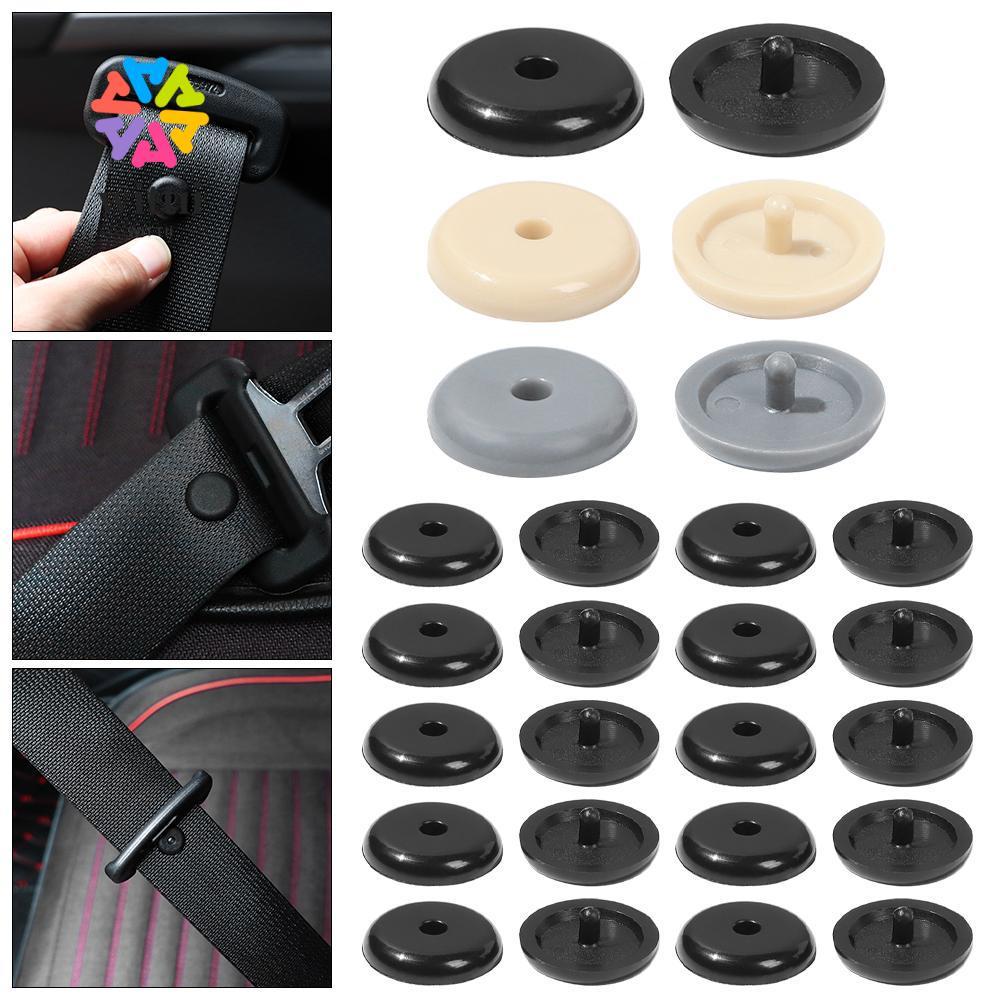 WITTII 10 ชิ้นเข็มขัดนิรภัยปุ่มหยุดสตั๊ด Stopper Rivet Seatbelt Retainer