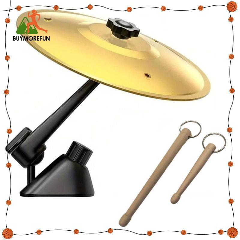 [ซื้อเพิ่มเติมสนุก] Drum Cymbals Car Vent เครื่องประดับอลูมิเนียม Mini Crash Cymbal Dashboard ตกแต่ง