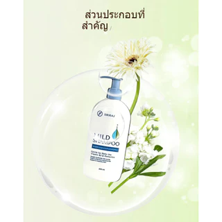 🔥ซื้อ 1 แถม 1🔥SIRIRAJ Mild Shampoo แชมพูสูตรอ่อนโยน สำหรับใช้ทุกวัน บำรุงหนังศีรษะ ชุ่มชื้นด้วย Vitamin B3 & Pentovit ผม