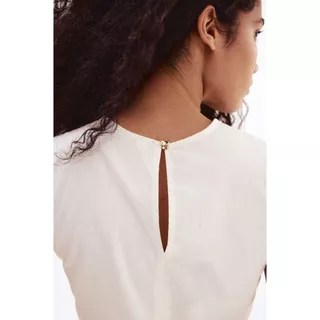 H&M(เอชแอนด์เอ็ม) เสื้อเบลาส์แขนกุดดีไซน์เพลม Women Sleeveless peplum blouse 1325711_1