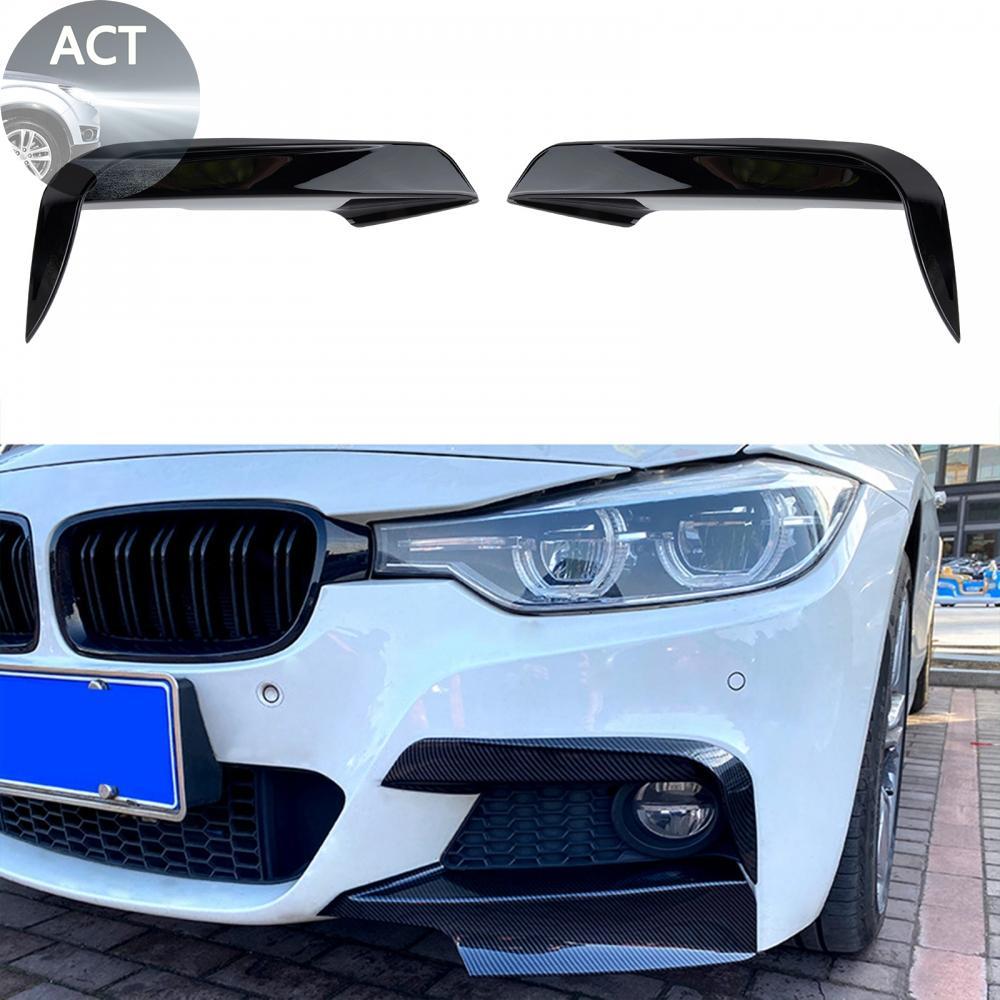 รถด้านหน้ากันชน Splitter Lip Canards สําหรับ BMW 3 Series F30 F31 M Sport