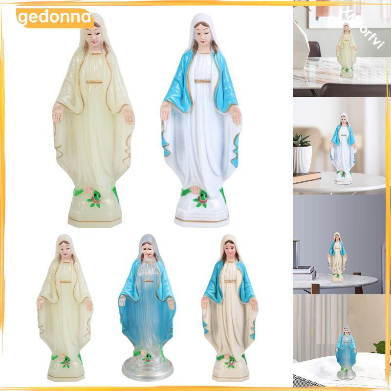 [gedonna] Nordic Blessed Mary ตุ๊กตายืนรูปปั้นหัตถกรรม Blessed Mother Mary ตุ๊กตาสําหรับโต๊ะห้องรับป