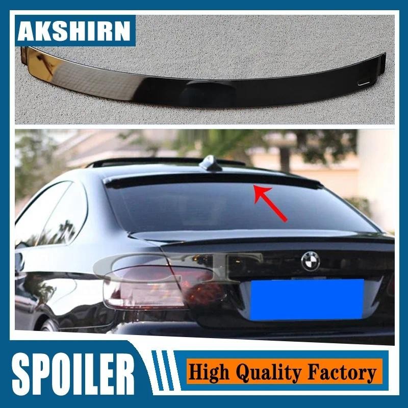 สําหรับ BMW E92 Series 2 ประตู Coupe E92 M3 ABS สีดํา/REAL CARBON FIBER สปอยเลอร์หลังคา 2005 - 2012