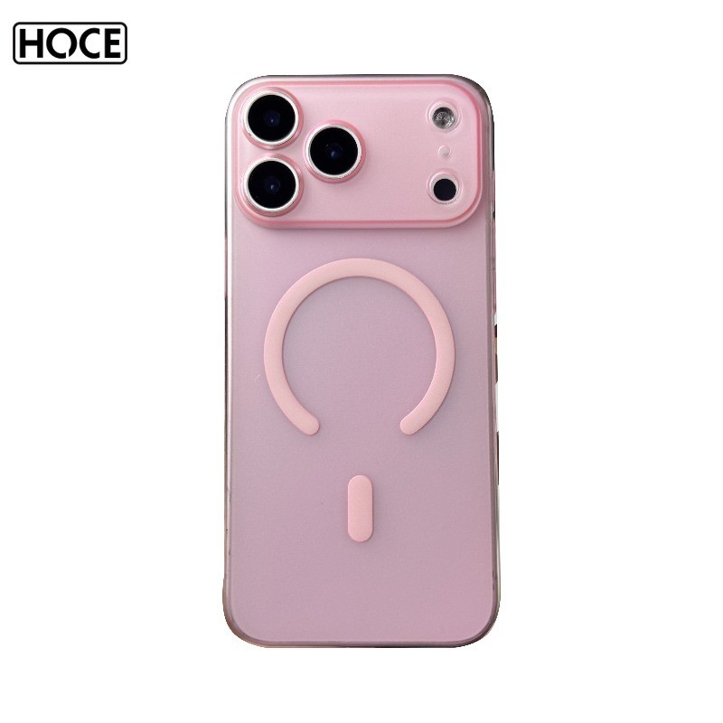 HOCE 0.85 มม.Ultra Thin Matte Clear Magnetic เคสโทรศัพท์สําหรับ IPhone 17 16 15 14 13 12 Pro Max TPU Cover