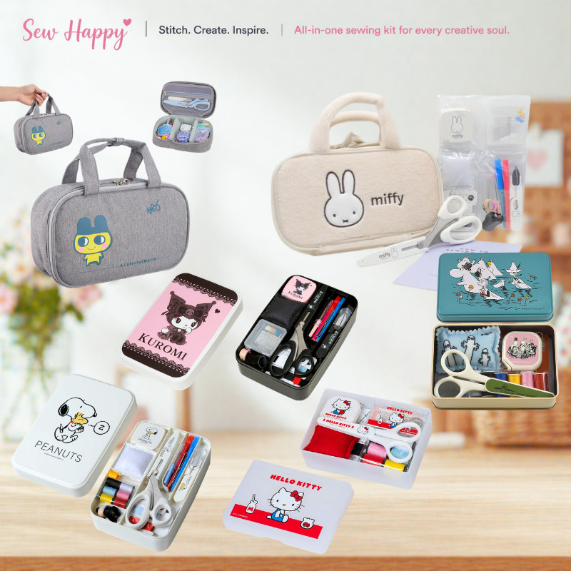 Sanrio kuromi Miffy Kittiy Tamagotchi-Themed Sewing Kit for All Ages