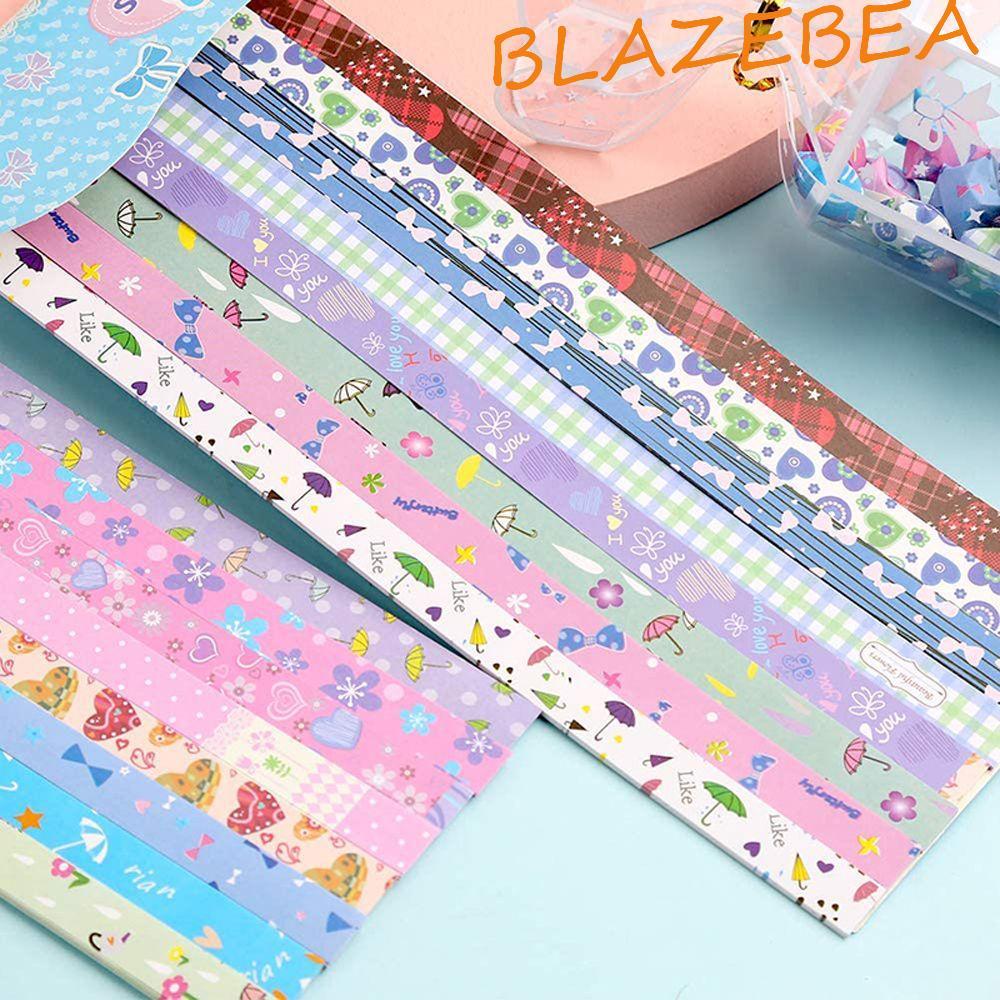 BLAZEBEA Origami กระดาษตกแต่งมือ Origami ศิลปะหัตถกรรม DIY Origami ตกแต่งกระดาษพับ Lucky Simple รูปแ