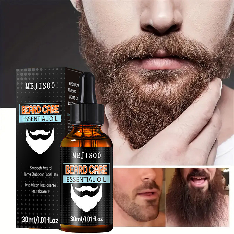 Beard Care Essential Oil Nourishing Beard Soft Gloss Men Vanilla Care Oil A042208280