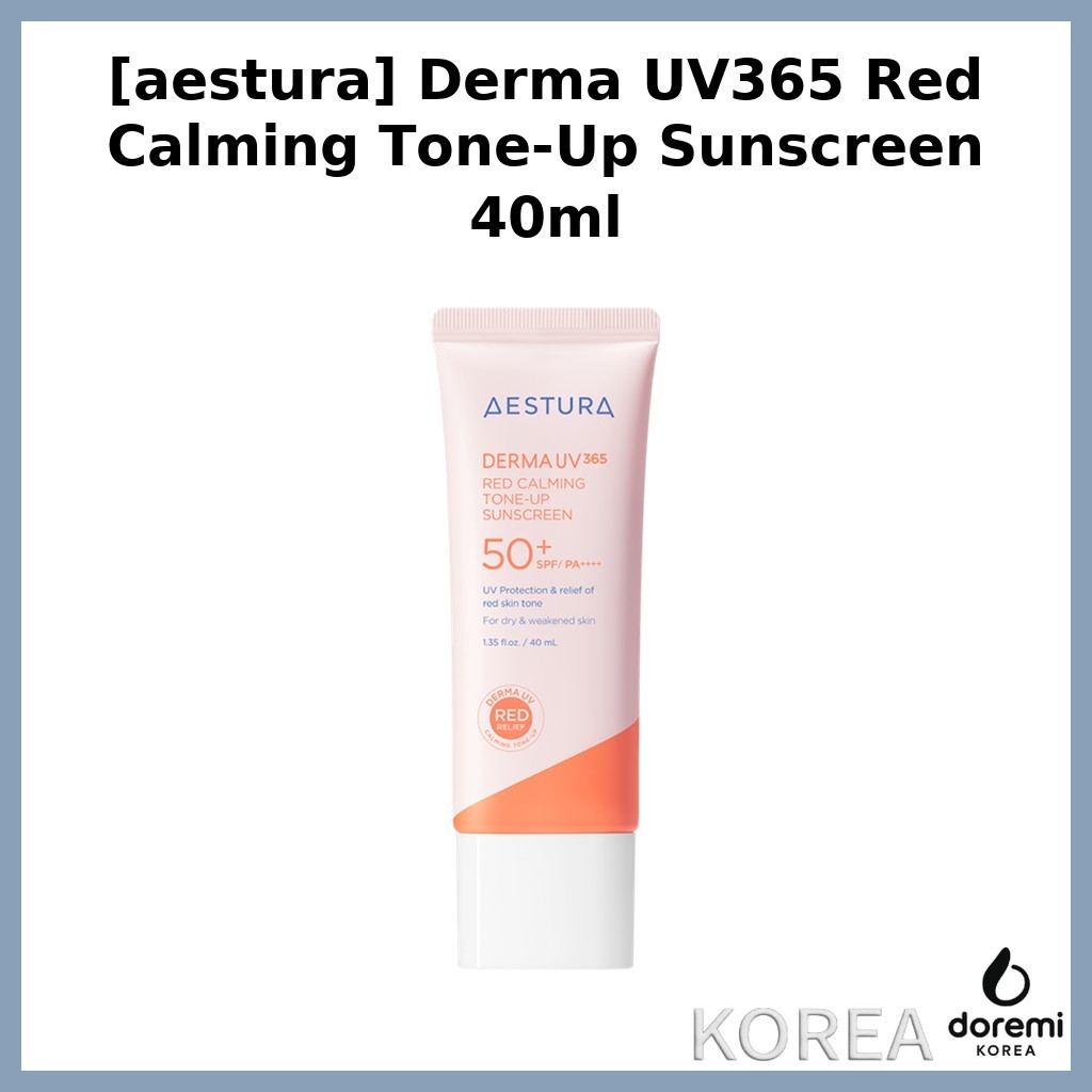 [aestura] Derma UV365 Red Calming Tone-Up Sunscreen 40ml / ครีมกันแดดเกาหลี / สูตร Tone-Up โดย dorem