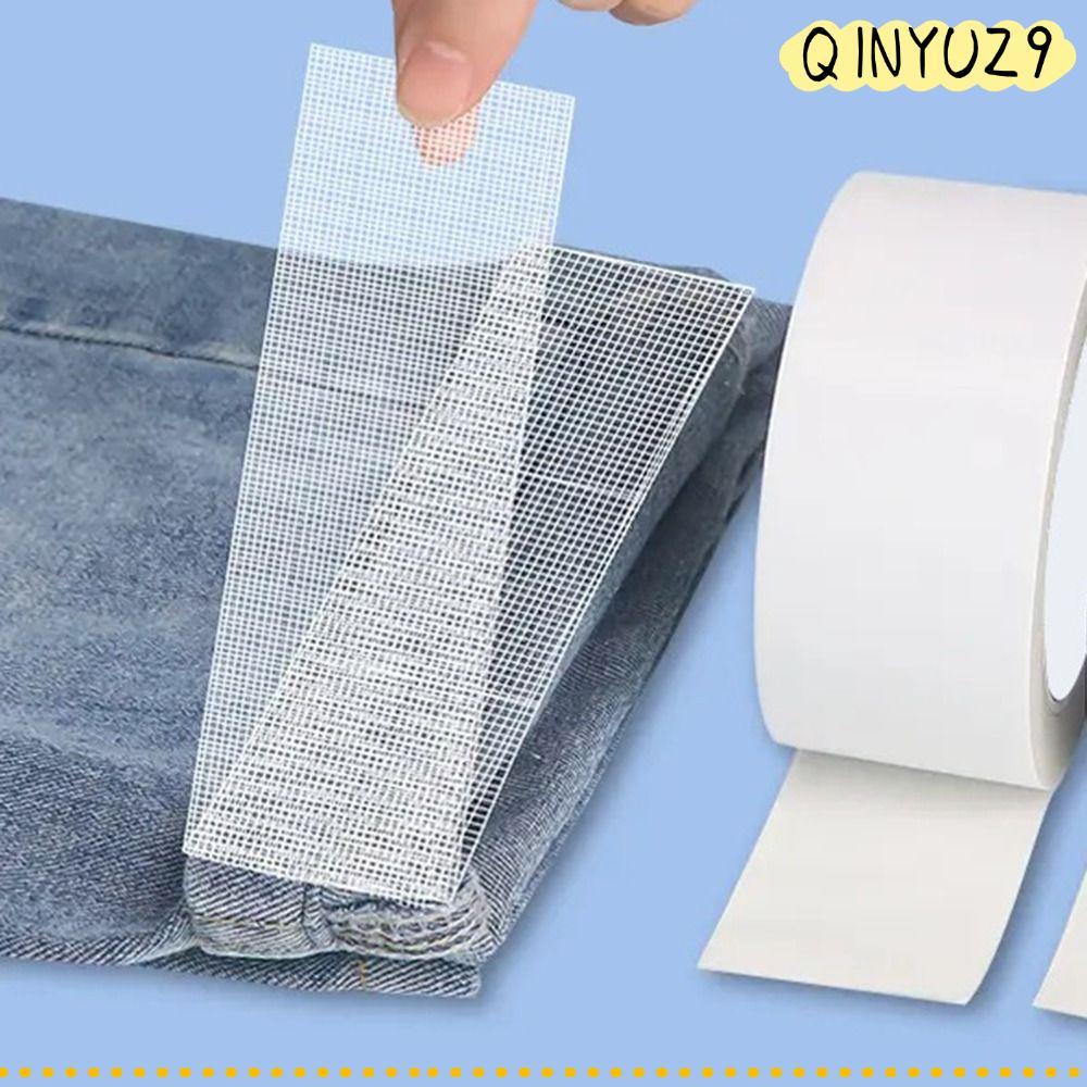 QINYUZ9QX 10Yards Hot Melt เทปสองด้าน,ผ้าไม่ทอซ่อมในครัวเรือน Hem เทป, เหล็กทนทานเครื่องทําความร้อน 