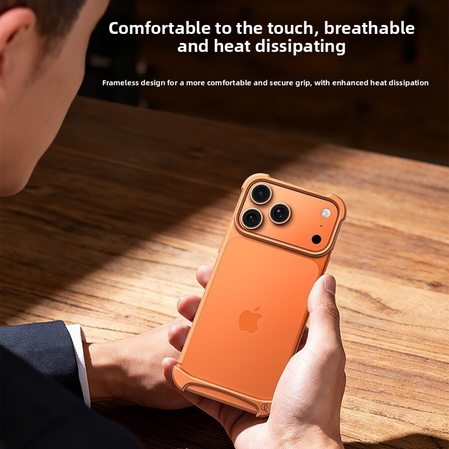 สไตล์ใหม่ 17promax Air Lu เคสโทรศัพท์โลหะเหมาะสําหรับ iPhone17 pro Frameless