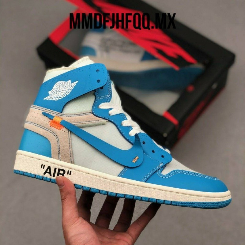 Jordan 1 High Retro x Off-White "UNC" ที่มีประสิทธิภาพการจัดส่ง