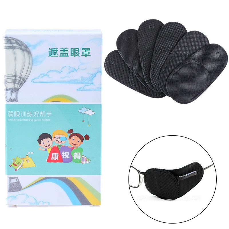 6 ชิ้น Amblyopia eye patch สําหรับแว่นตาเด็กผู้ใหญ่ Lazy Eye Patch ตาเหล่