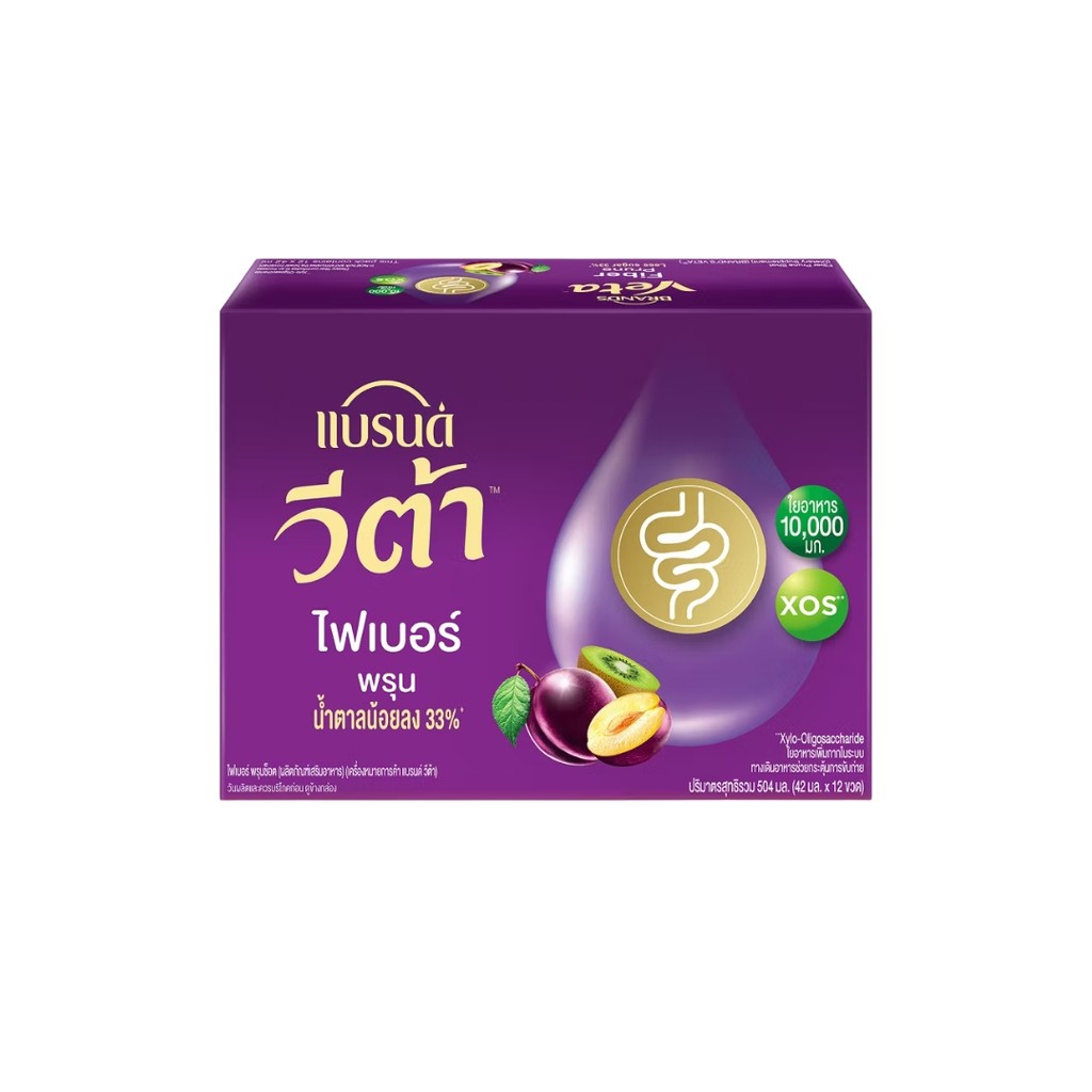 แบรนด์ วีต้า พรุน(Brand's Veta Fiber Prune Shot 42ml. Pack12)