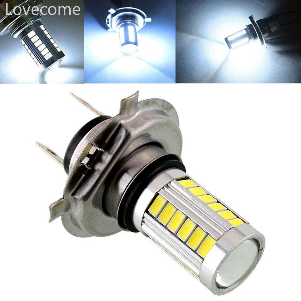Lovecome 1 PC H4/H7/9005/9006 33SMD LED ไฟหน้ารถหลอดไฟวิ่งกลางวันสีขาวรถจักรยานยนต์หมอกโคมไฟ W6Z8