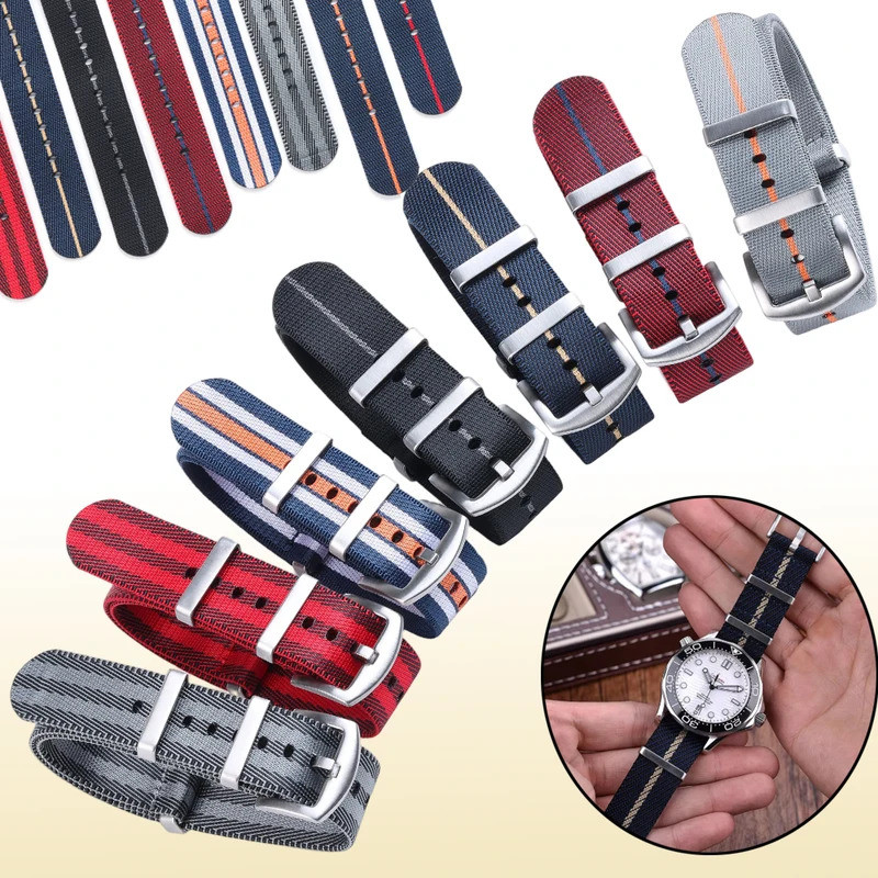 18mm 20mm 22mm for Seiko for Tudor Sport Military Band for Samsung Galaxy Watch 3/4/5 for Huawei Wat