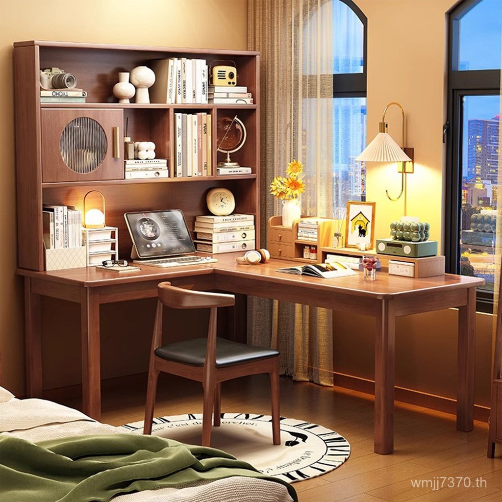 หนังสือสํานักงานห้องนอนมุมรวมกันแสงโต๊ะเรียนโต๊ะโต๊ะคอมพิวเตอร์แบบบูรณาการหรูหราเขียนหนังสือครัวเรือ