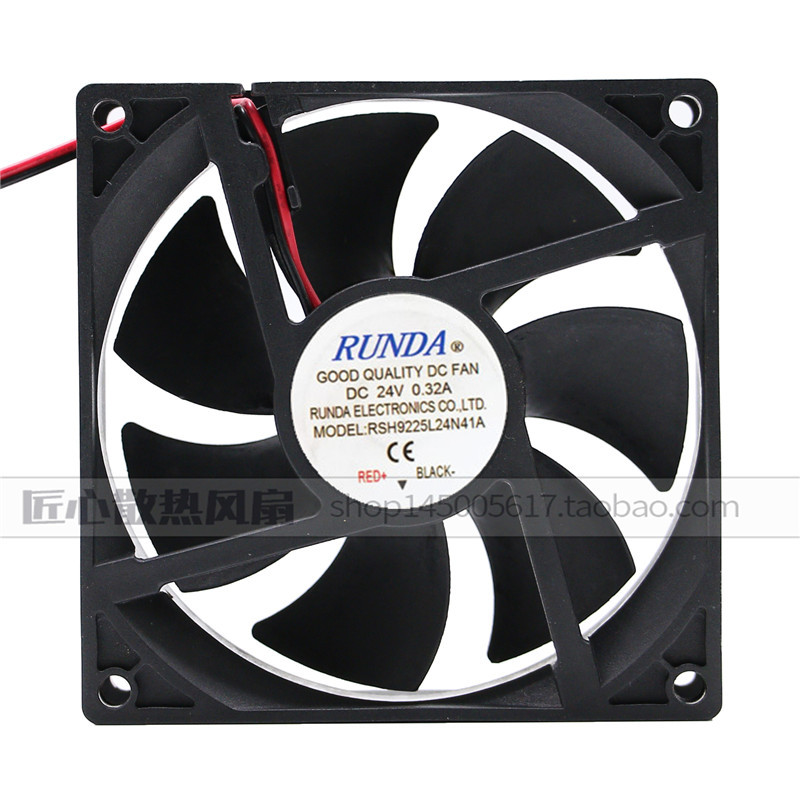 R RUNDA RSH9225L24N41A 24V 0.32 9.2CM 9225 เครื่องเชื่อมพัดลมระบายความร้อน