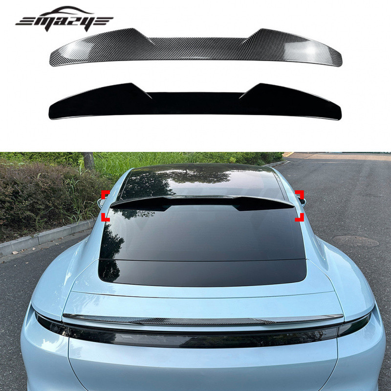เหมาะสําหรับ Porsche Taycan 2019 + ใบมีด Top Wing Taycan สปอยเลอร์การปรับเปลี่ยนภายนอก
