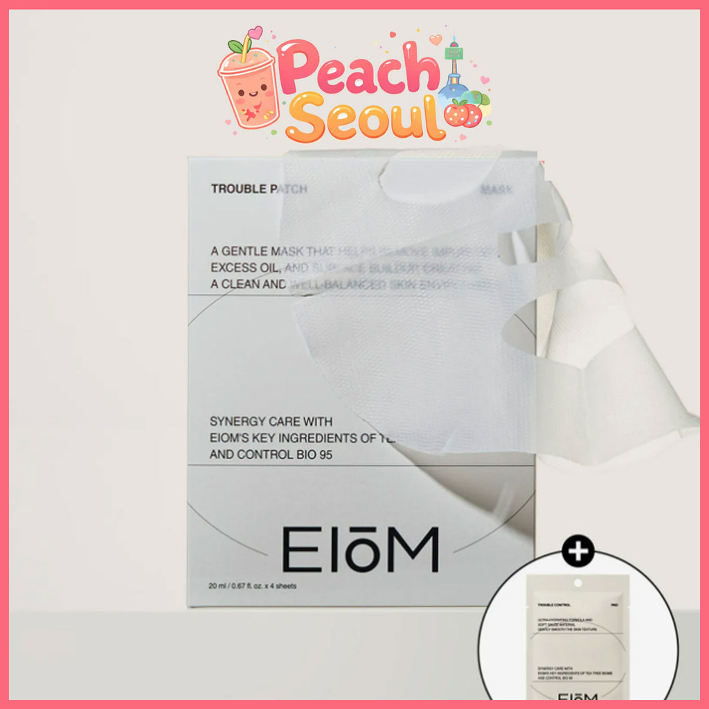[EloM] Trouble Patch Mask (4 sheets) x 1 pack (+ 3 Trouble Control Pads)_From Korea