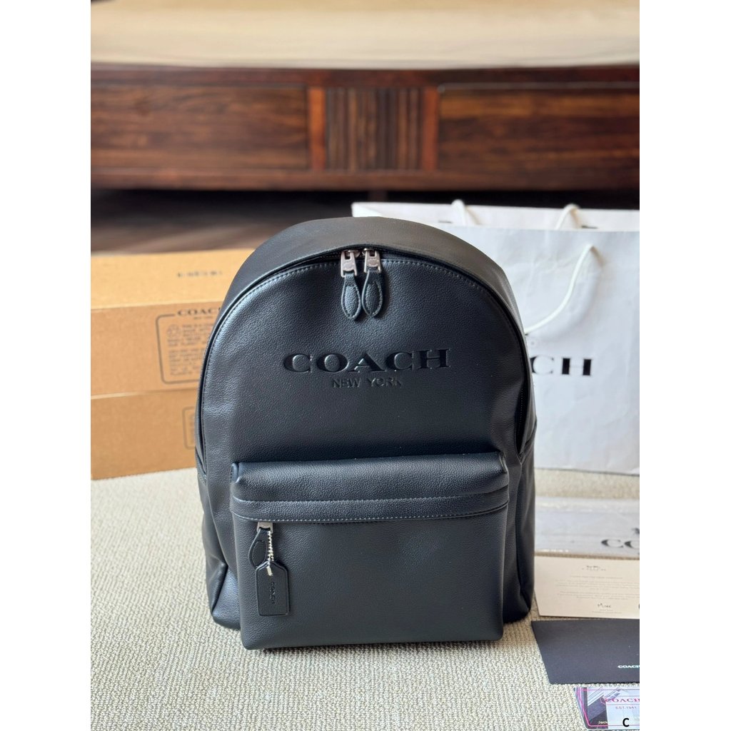 Coach League Series Backpack สินค้าใหม่ LEAGUE กระเป๋าเป้ผู้ชายมูลค่าสูง มีสี Commuter Casual ยังเหม