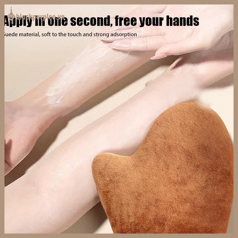 BPURIPPLE Reusable Body Self Tan Glove Applicator Tanning Gloves ครีมโลชั่นมูสถุงมือทําความสะอาดร่าง