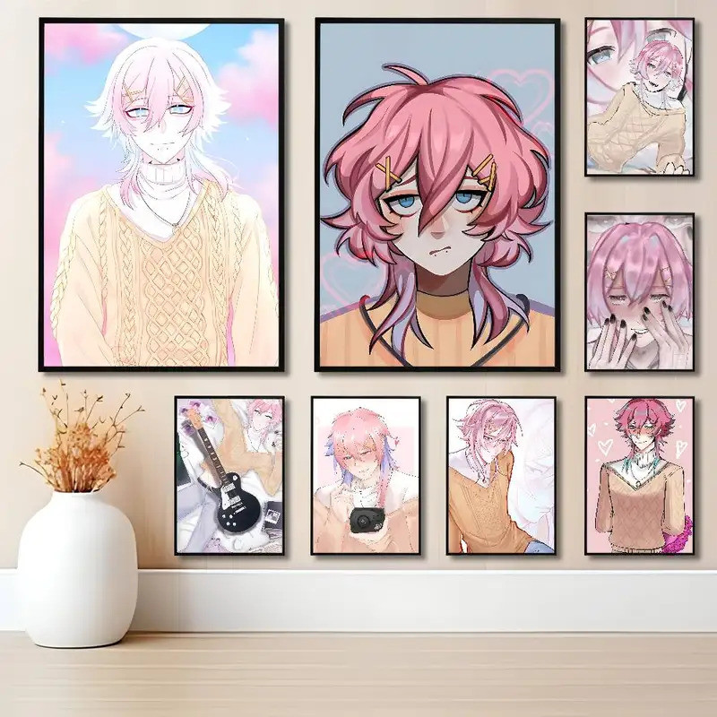 Ren 14 D-Days W-With You Anime Wall Art ภาพวาดผ้าใบโปสเตอร์สําหรับห้องนั่งเล่นภาพสํานักงานห้องนอน Wa