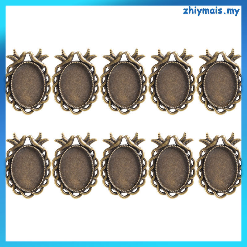 Blank Bezel จี้ถาดสร้อยคอทําอุปกรณ์เสริม 50 ชิ้น zhiymais