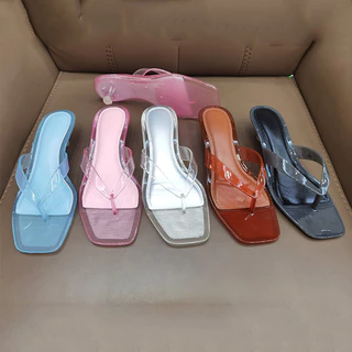 รองเท้าแตะนักเรียน Anti-Slip PVC โปร่งใส เกาหลี ใส่ข้างนอก ชายหาด พื้นนุ่ม เหมาะสำหรับหน้าร้อน ใส่ได้ทั้งวัน ไม่เหม็นเท้า ระบายอากาศดี กันลื่นเวลาเดิน| FCC0 WS1 HS1 FLW1