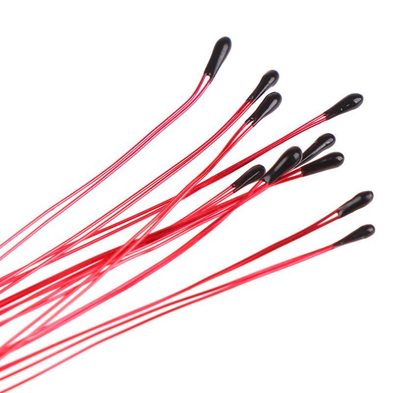 KILIG 10PCS NTC Thermistor ตัวต้านทานความร้อน MF52B 10K 100K Probe สาย B3470 B3380 B3950 B3435 B 4250 1% 10 ซม.เซ็นเซอร์ควบคุมอุณหภูมิ TH
