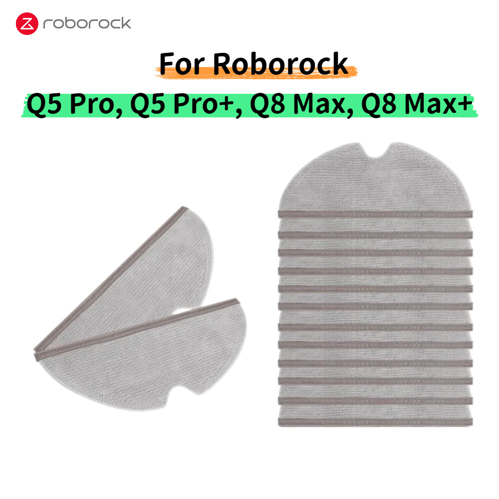 Mop ผ้าสําหรับ Roborock Q5 Pro Q5 Pro + Q8 Max Q8 Max + เครื่องดูดฝุ่นล้างทําความสะอาดได้ Mopping Pa