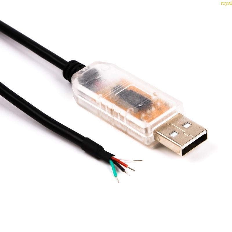 (ส่วนลดสูง)oyalking.th USB to RS485 Serial Converter Cable 4 pin Wire End Converter Cable สําหรับพีซ