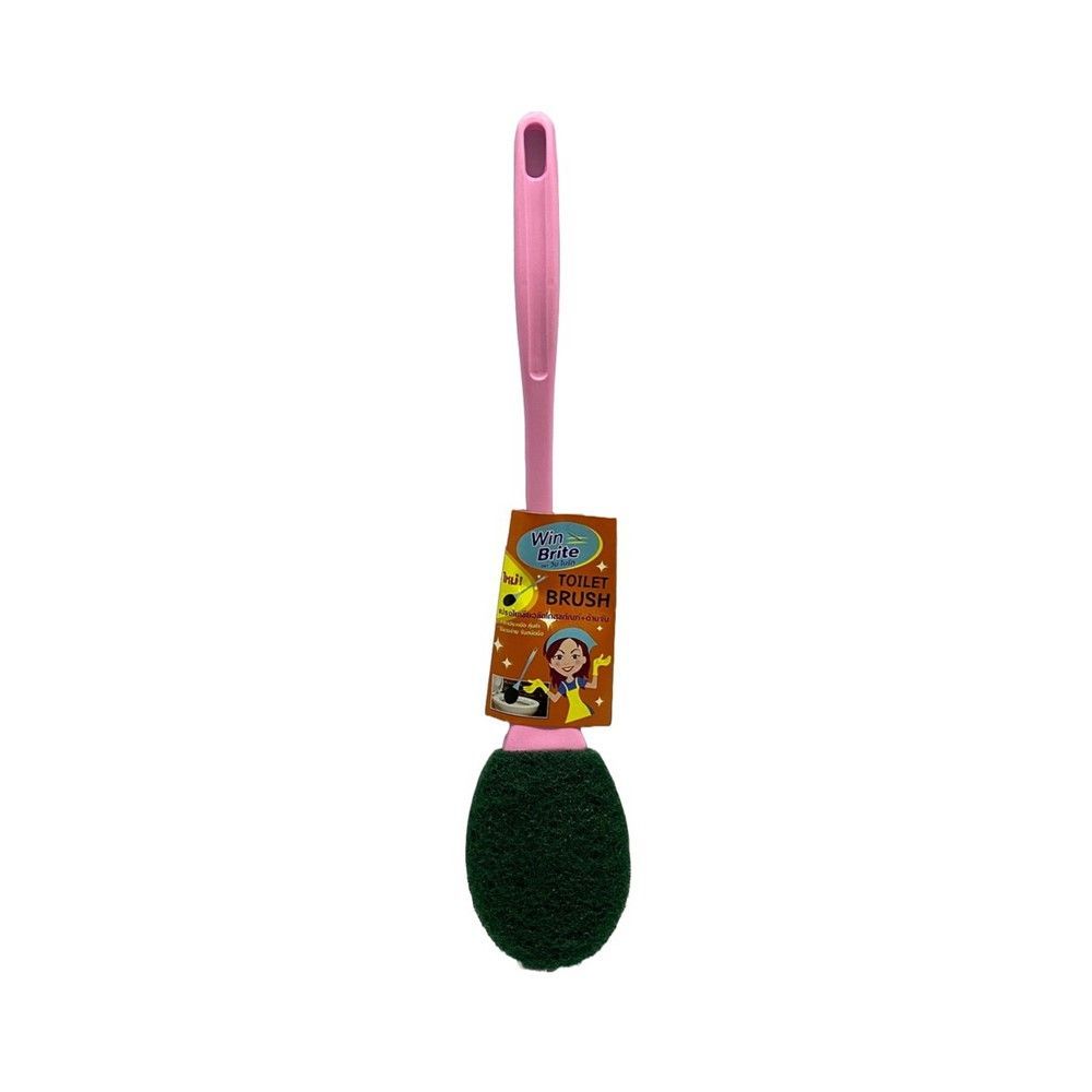 [สินค้าส่งด่วน] วินไบร์ท ปรงใยเขียวขัดโถสุขภัณฑ์+ด้ามจับ WIN BRITE TOILET BRUSH WITH HANDLE
