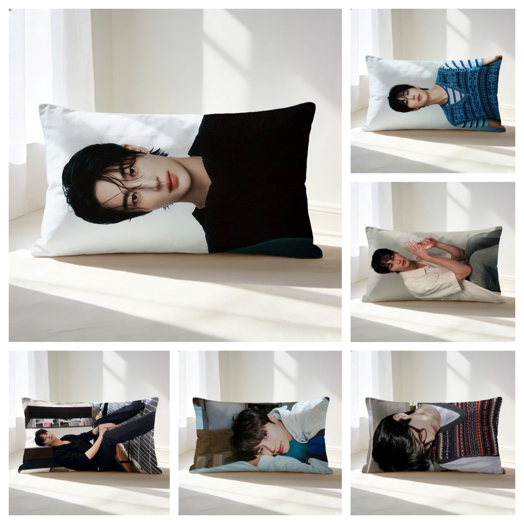Byun Woo Seok ปลอกหมอน - ซิปล้างทําความสะอาดได้เบาะรองนั่ง - สําหรับโซฟาหน้าแรกตกแต่งห้องนอน (ไม่มีแกนหมอน)