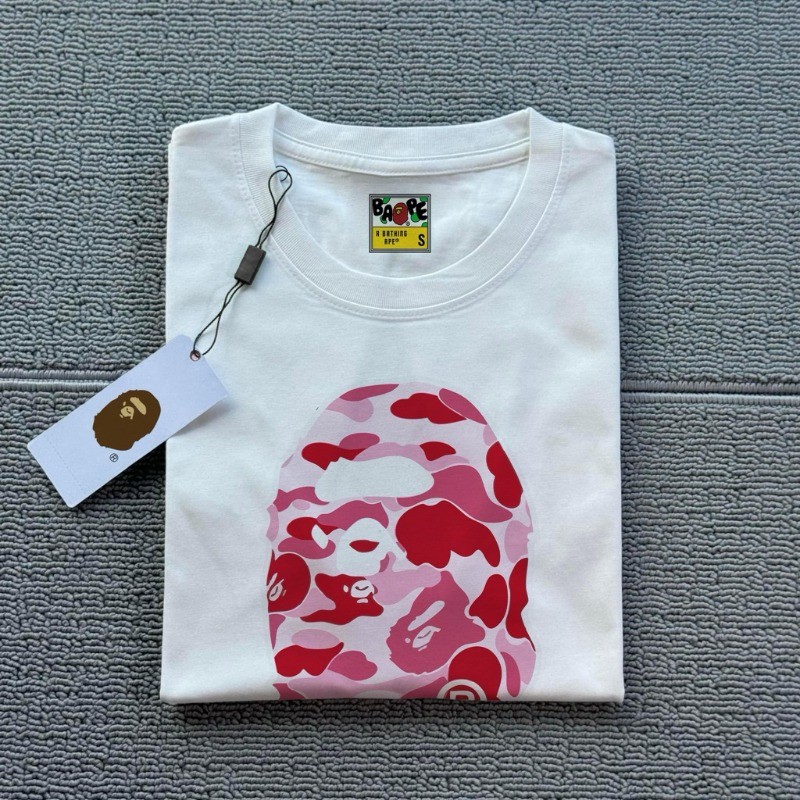 ผู้ชายผู้หญิง100% ผ้าฝ้ายพรีเมี่ยมขนาดบวกรอบคอแขนสั้นเสื้อยืดพราง กpe หัวคุณภาพสูงพิมพ์ สตรีทแวร์ ถุ