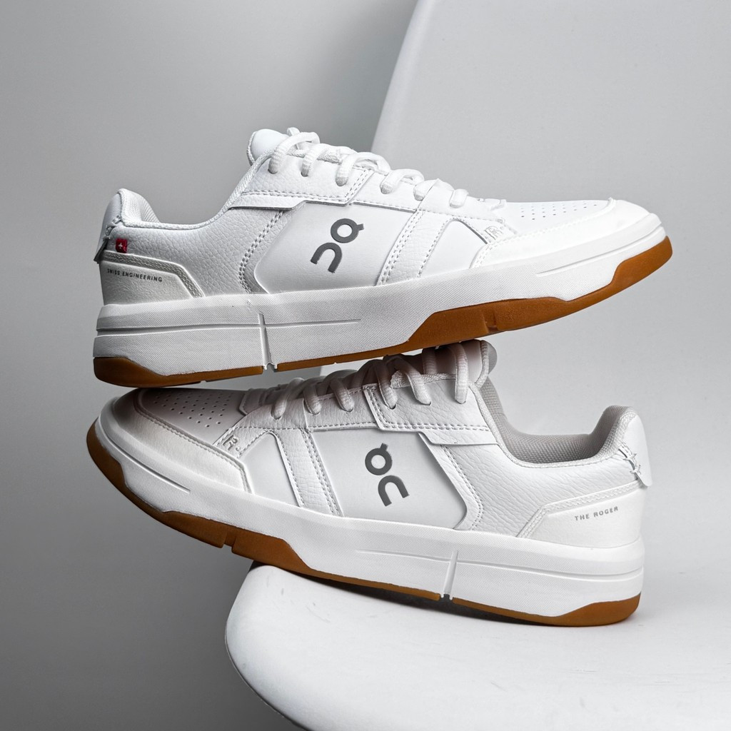On Running On Cloud X THE ROGER Clubhouse รองเท้า unisex สําหรับเทนนิสและไลฟ์สไตล์ ขาวดํา